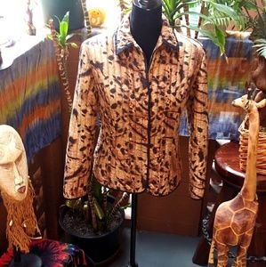 Silkland Leopard Print Jacket